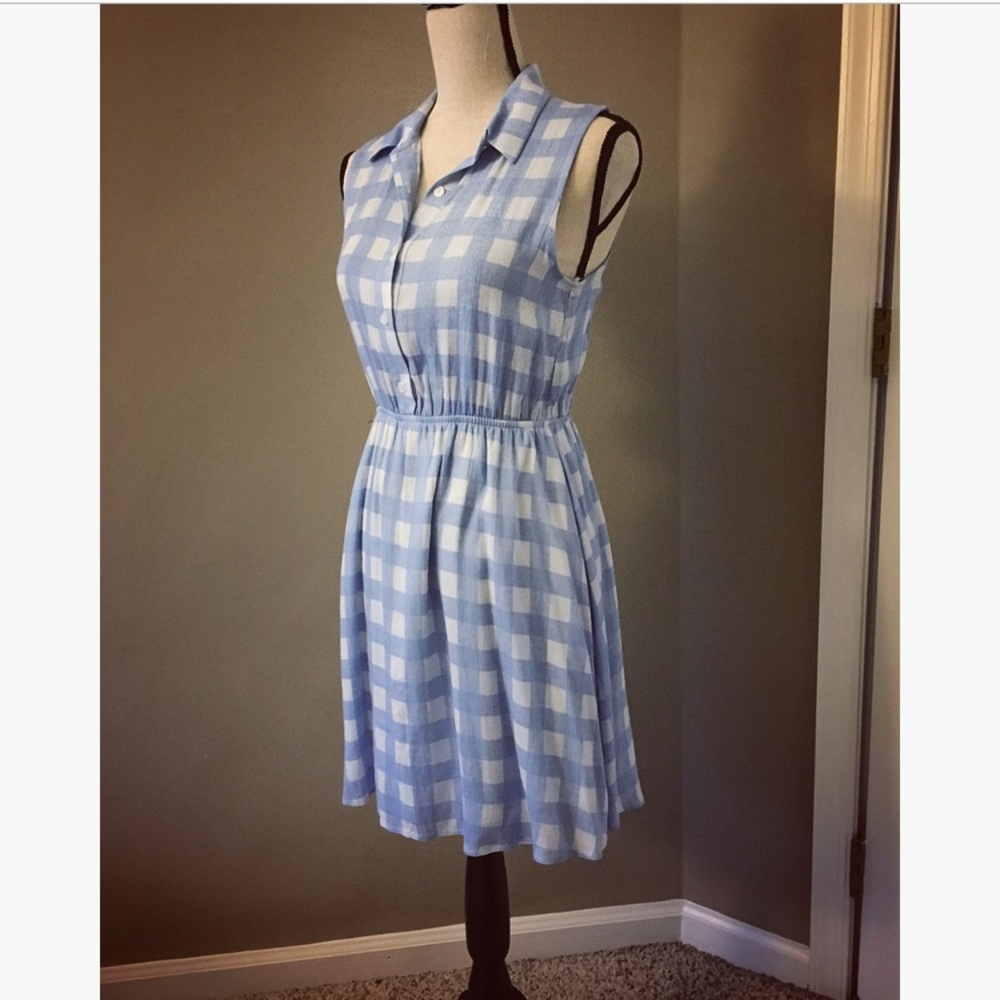 Blue Sleeveless Dress